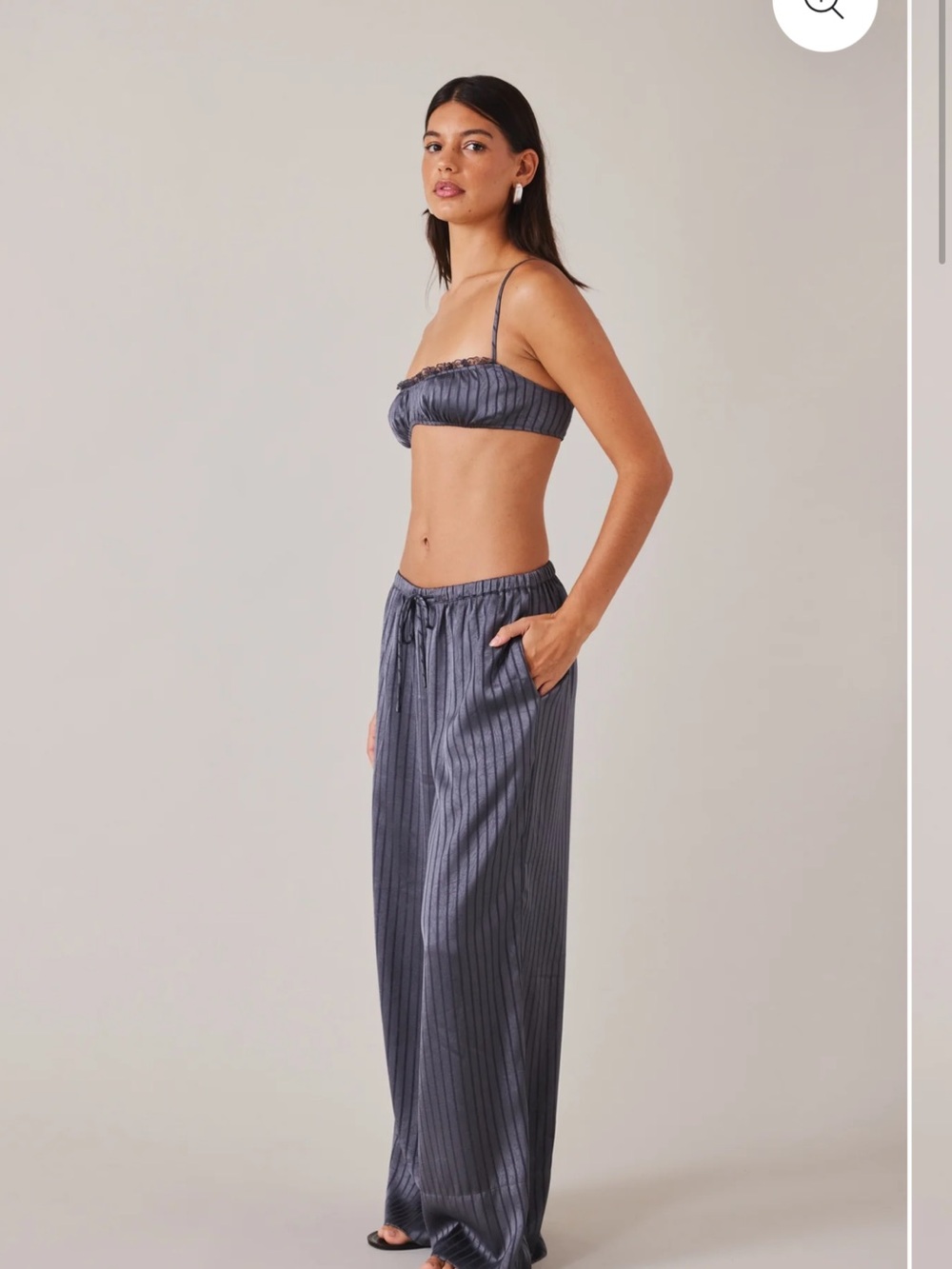 Elce Swim Ink Stripe Aries Pant NWT Silky soft Loungewear Pant Size Small